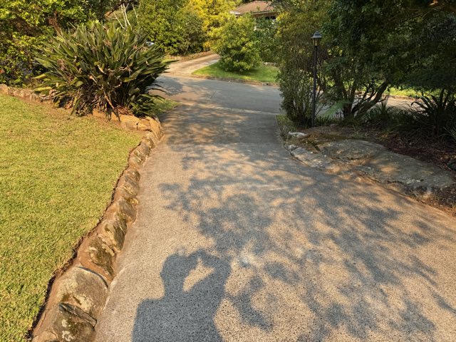 Garden path swept and edged